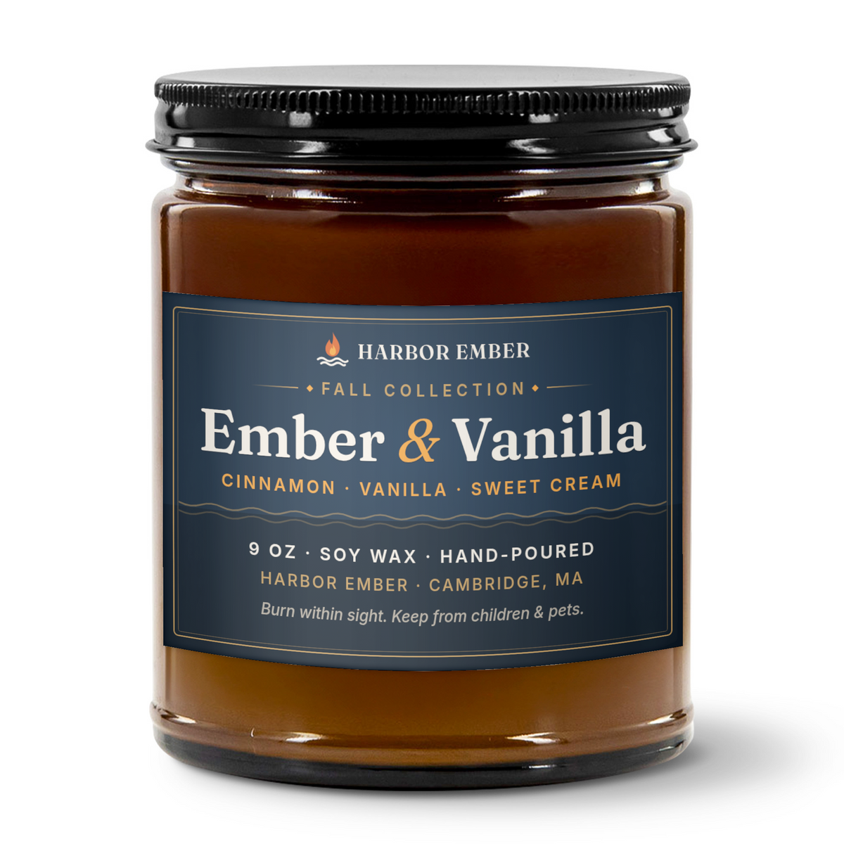 Ember & Vanilla — Harbor Ember Fall Candle
