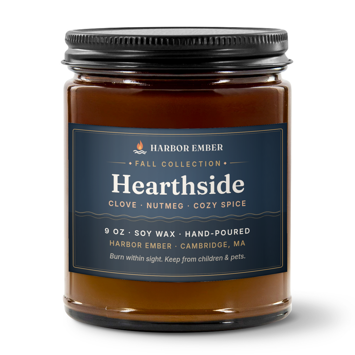 Hearthside — Harbor Ember Fall Candle
